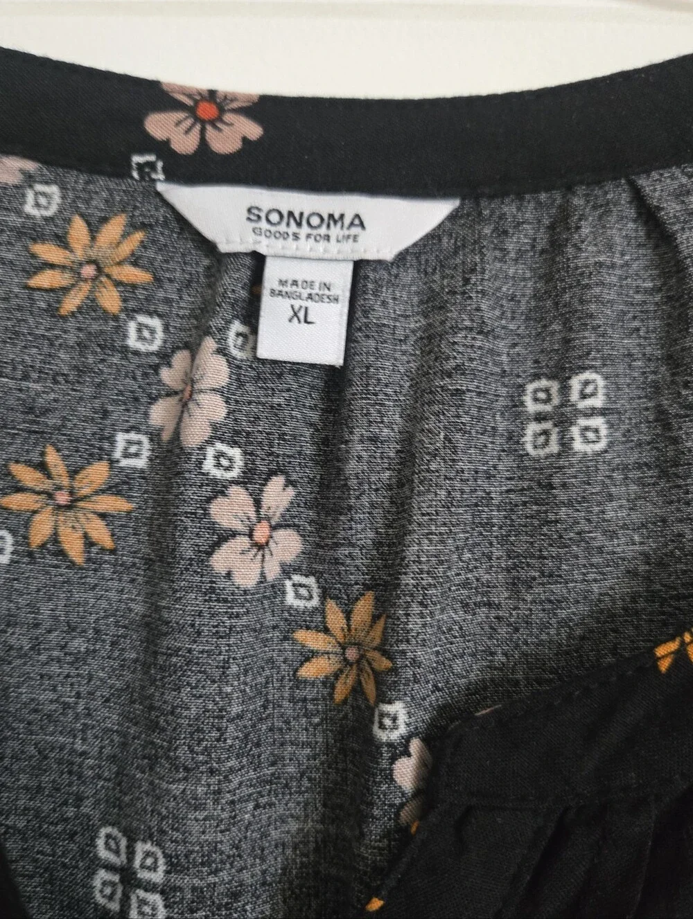 Sonoma Goods for Life black blouse Size XL - Picture 3 of 5